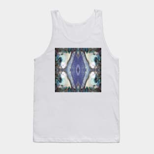 Lilly Pond and Vines in blue by South Australian artist Avril Thomas Tank Top